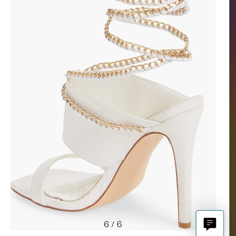 Brand New Size 10 Women’s Lace Up Sandals With Gold Details